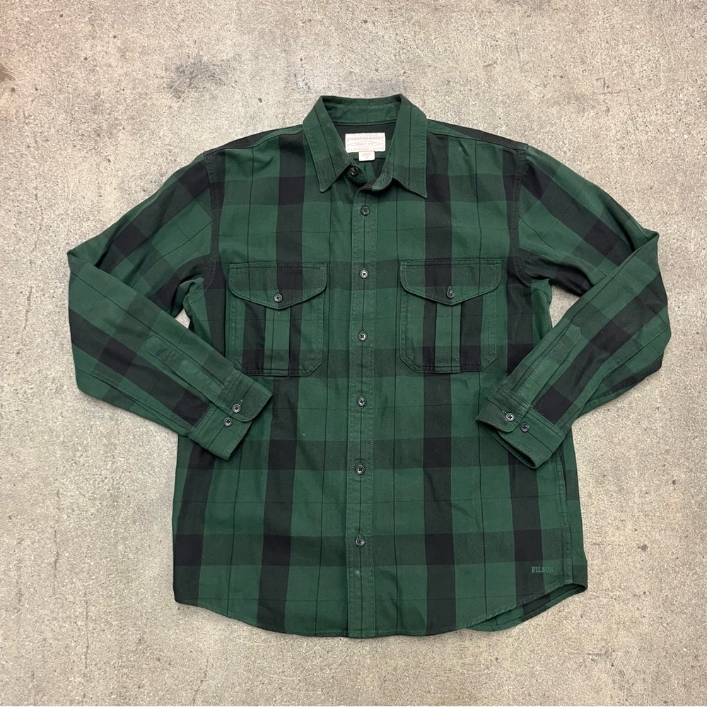 Filson Vintage Wash Alaskan Guide Flannel Shirt (M)